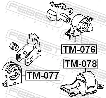 FEBEST Mounting, engine (TM-076)