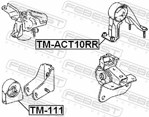 FEBEST Mounting, engine (TM-111)