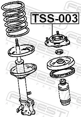 FEBEST Suspension Strut Support Mount (TSS-003)