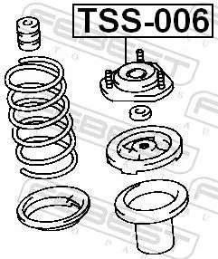 FEBEST Suspension Strut Support Mount (TSS-006)