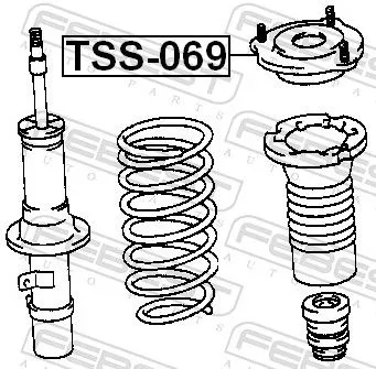 FEBEST Suspension Strut Support Mount (TSS-069)