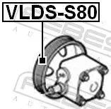 FEBEST Belt Pulley, power steering pump (VLDS-S80)