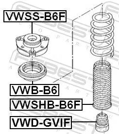 FEBEST Rubber Buffer, suspension (VWD-GVIF)