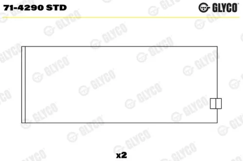 GLYCO Connecting Rod Bearing (71-4290 STD)