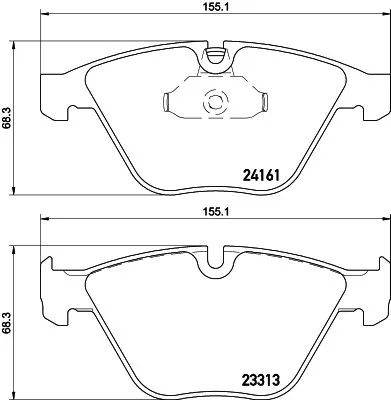 HELLA PAGID Brake Pad Set, disc brake (8DB 355 015-601)
