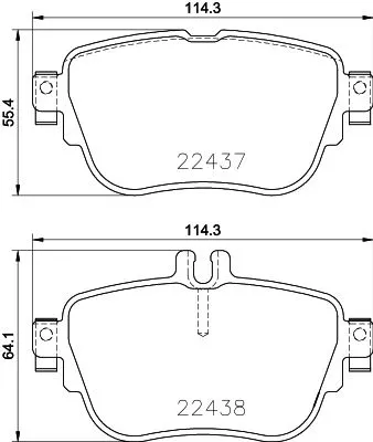 HELLA PAGID Brake Pad Set, disc brake (8DB 355 025-781)