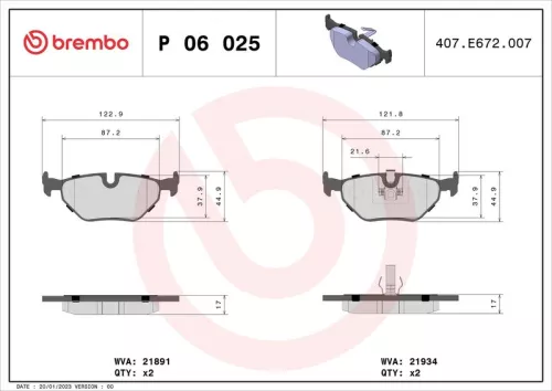 Brake Pad Set, disc brake