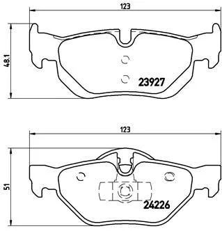 BREMBO Brake Pad Set, disc brake (P 06 038)