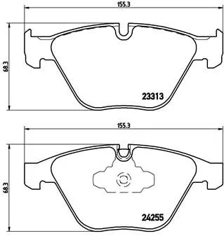 BREMBO Brake Pad Set, disc brake (P 06 055)