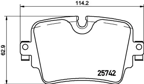 BREMBO Brake Pad Set, disc brake (P 36 033)