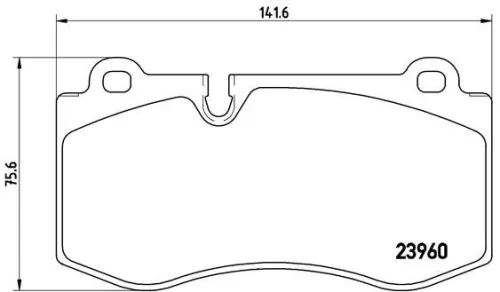 BREMBO Brake Pad Set, disc brake (P 50 074)