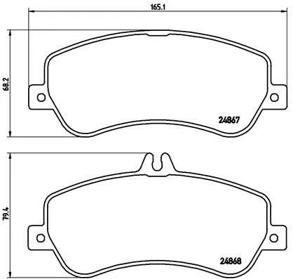 BREMBO Brake Pad Set, disc brake (P 50 086)
