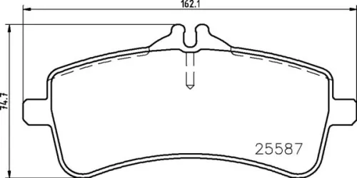 BREMBO Brake Pad Set, disc brake (P 50 131)