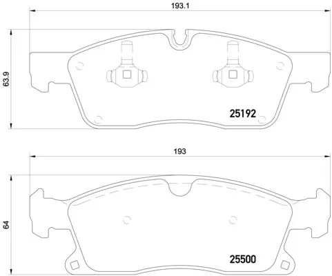 BREMBO Brake Pad Set, disc brake (P 50 108)