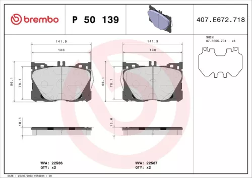 Brake Pad Set, disc brake