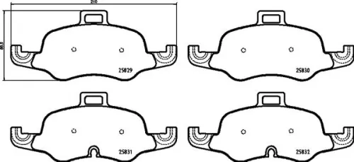 BREMBO Brake Pad Set, disc brake (P 85 160)