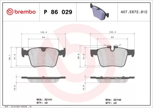 Brake Pad Set, disc brake