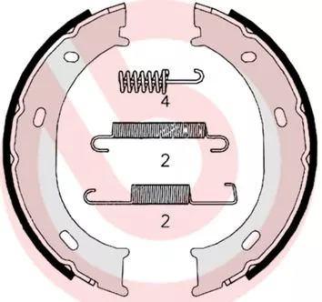 Brake Shoe Set, parking brake