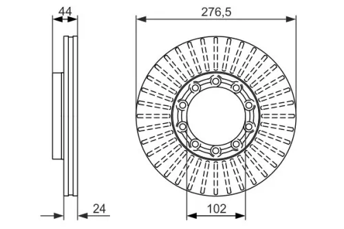 BOSCH Brake Disc (0 986 479 609)