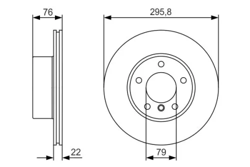 BOSCH Brake Disc (0986479R72)