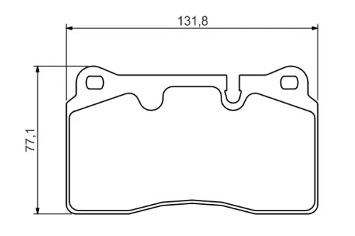 BOSCH Brake Pad Set, disc brake (0986494351)