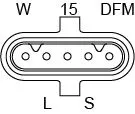 BOSCH Alternator (1 986 A00 997)
