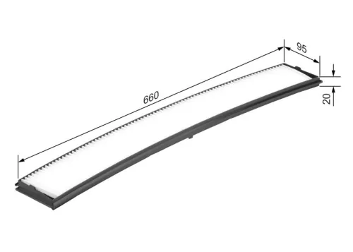 BOSCH Filter, cabin air (1987432036)