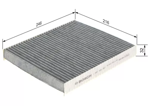 BOSCH Filter, cabin air (1987432357)