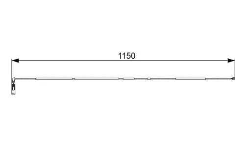 BOSCH Warning Contact, brake pad wear (1 987 473 004)