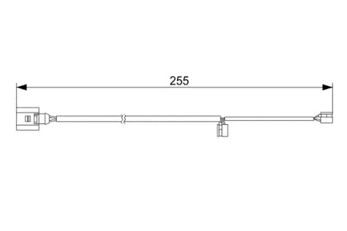 BOSCH Warning Contact, brake pad wear (1987473013)