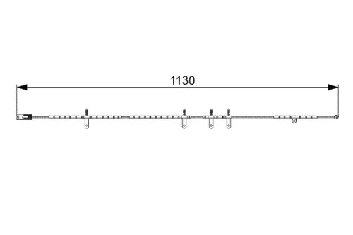 BOSCH Warning Contact, brake pad wear (1 987 473 016)