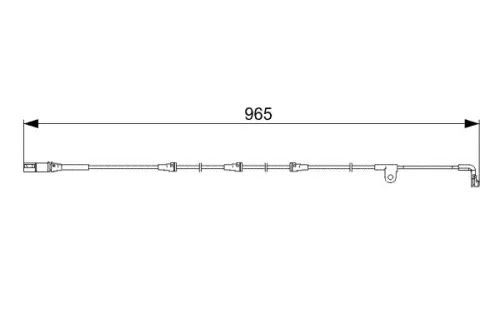BOSCH Warning Contact, brake pad wear (1987473027)