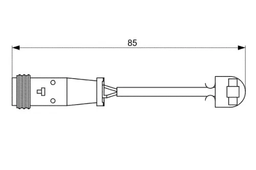 BOSCH Warning Contact, brake pad wear (1 987 473 038)