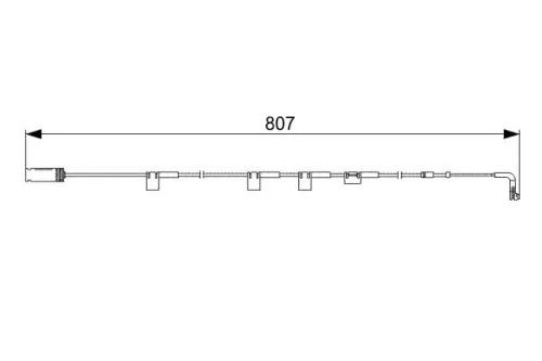 BOSCH Warning Contact, brake pad wear (1 987 473 058)