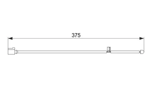 BOSCH Warning Contact, brake pad wear (1 987 474 562)