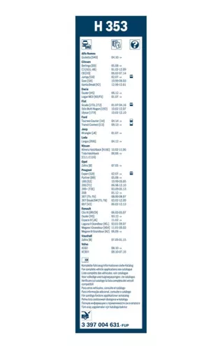 BOSCH Wiper Blade (3397004631)