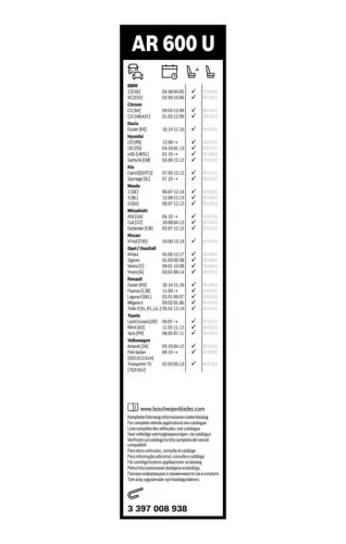 BOSCH Wiper Blade (3 397 008 938)