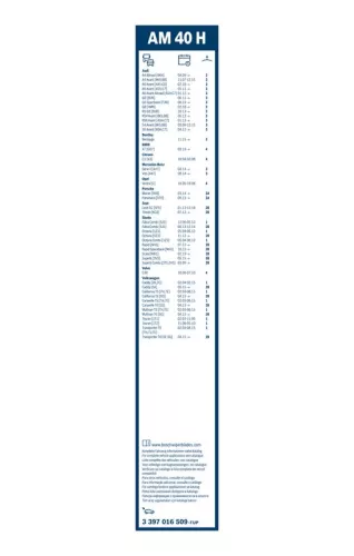 BOSCH Wiper Blade (3 397 016 509)