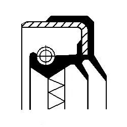 CORTECO Shaft Seal, manual transmission (01030451B)
