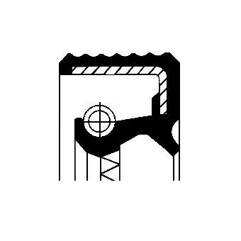 CORTECO Shaft Seal, wheel hub (12012569)