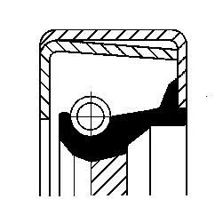 CORTECO Shaft Seal, manual transmission (12014345)