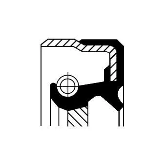 CORTECO Shaft Seal, injector pump (12017218B)