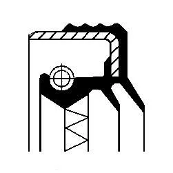 CORTECO Shaft Seal, differential (12019597)