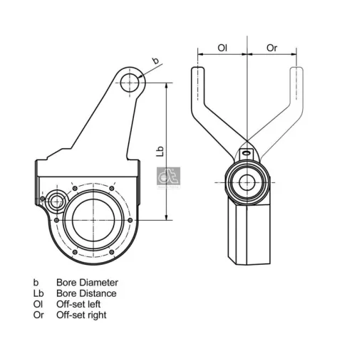 DT Spare Parts Adjuster, braking system (1.18635)