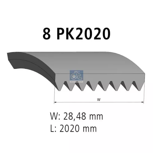 DT Spare Parts V-Ribbed Belt (4.80761)