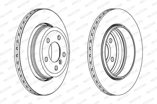 FERODO Brake Disc (DDF1297C-1)