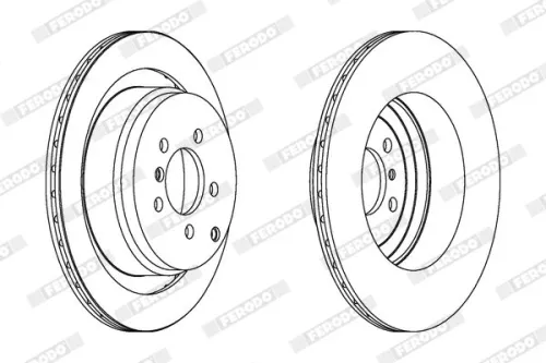 FERODO Brake Disc (DDF1437C-1)