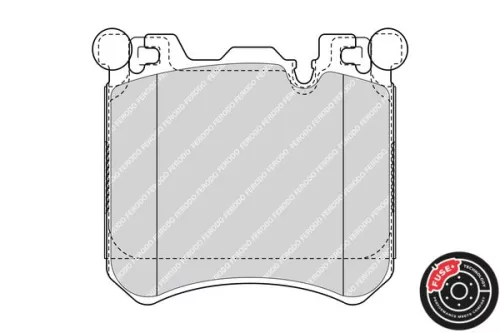 FERODO Brake Pad Set, disc brake (FDB4351)