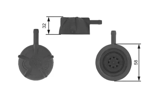 GATES Cap, coolant tank (RC236)