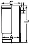 KOLBENSCHMIDT Cylinder Liner (89856111)